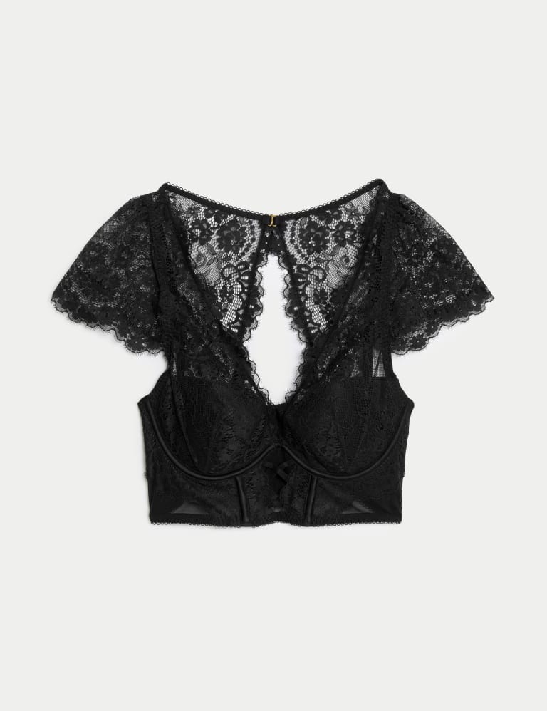 Lace crop top bra on sale