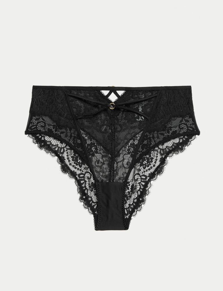 Blanca Lace High Waisted Brazilian Knickers, Boutique