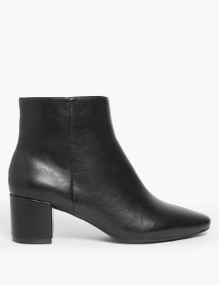 m and s block heel ankle boots