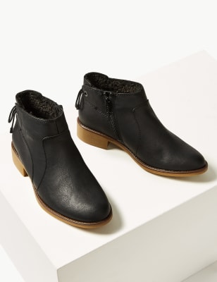 marks and spencers black boots