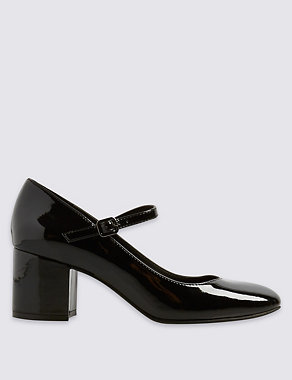 Block Heel Buckle Court Shoes with Insolia® Image 2 of 6