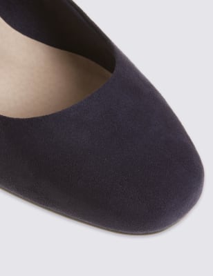 m&s navy court shoes
