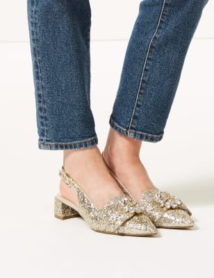 marks and spencer jewelled kitten heels