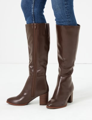 marks and spencer knee boots