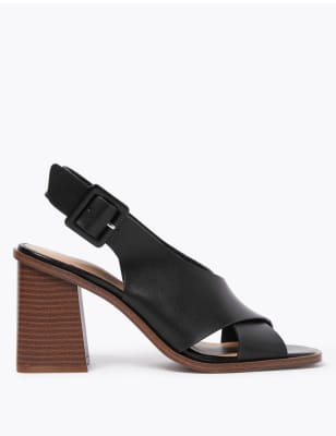 Peep toe slingback sandals sale