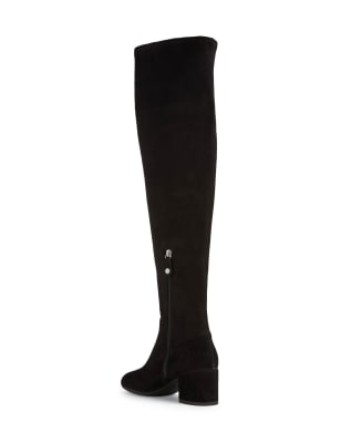 Mid heel over the knee clearance boots