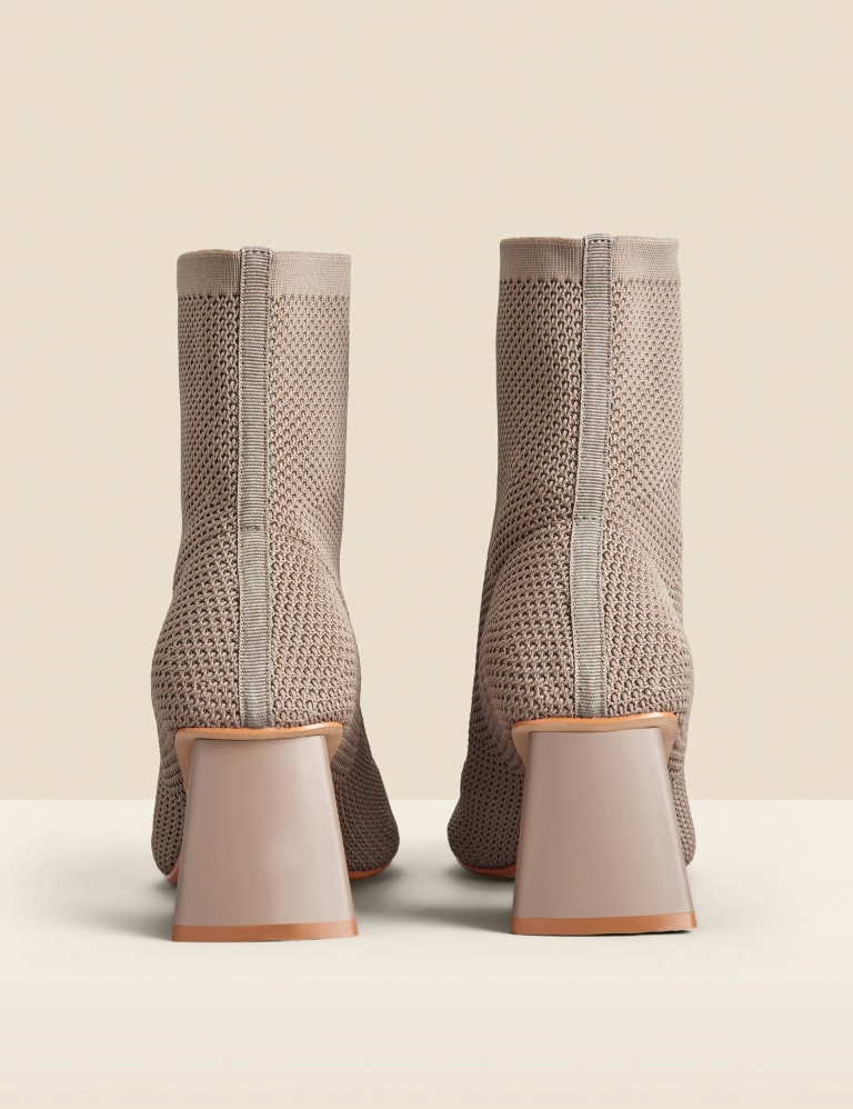 Block Heel Pointed Sock Boots 4 of 5