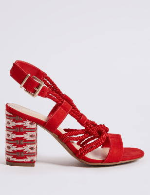 Rope high sale heel sandals