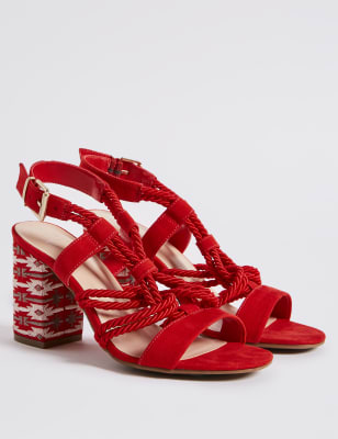 M&s deals red sandals