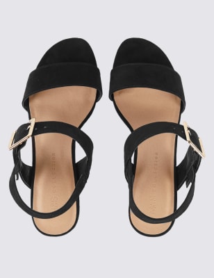 Marks and best sale spencer black sandals