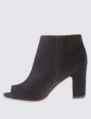 Clarks open deals toe ankle boots