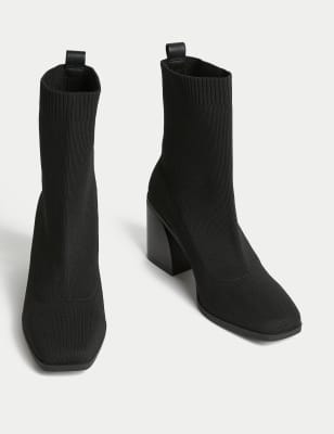 Sock best sale black booties