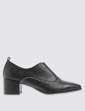 Block Heel Stud Loafers with Insolia® Image 2 of 6