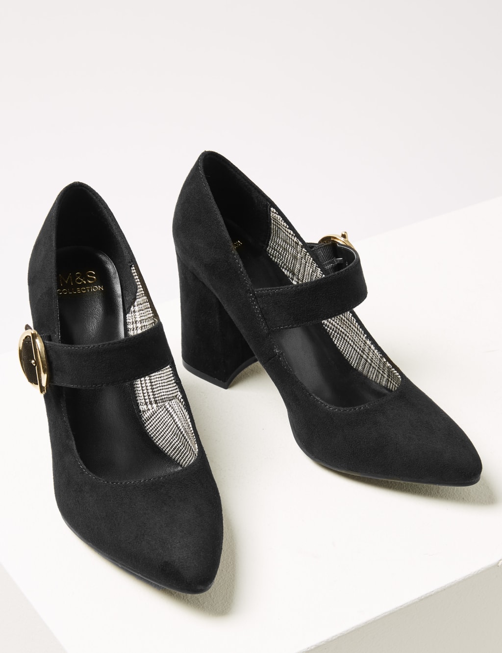 Block Heels Court Shoes 3 of 6