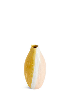 Block Stripe Ceramic Vase Image 2 of 4