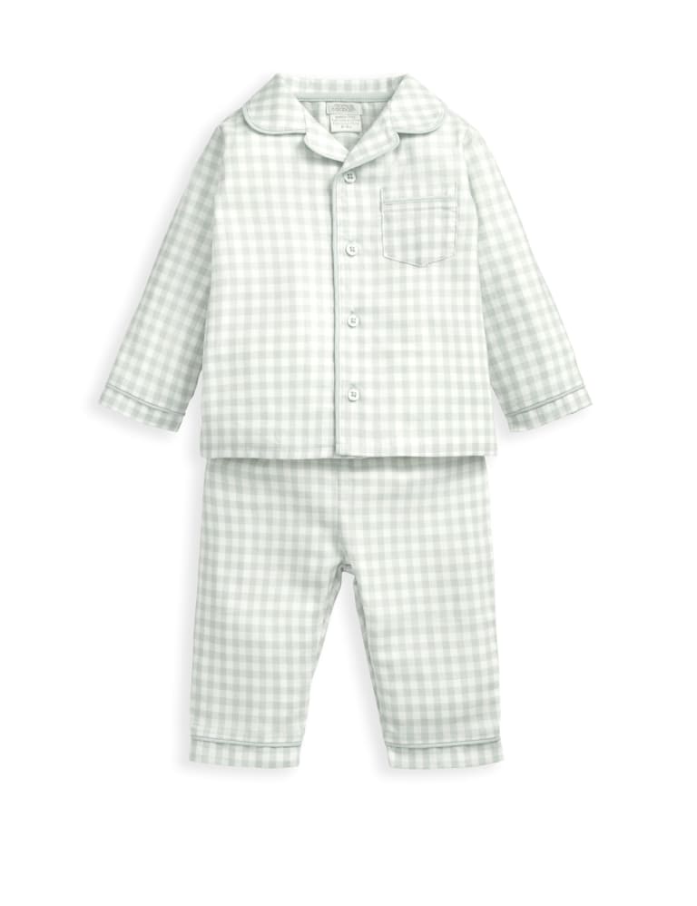 Blue Check Woven Pyjamas (6 Mths-2 Yrs) 1 of 4