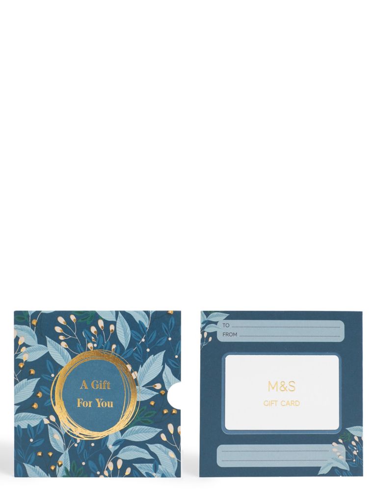 Blue Floral Gift Card 2 of 4
