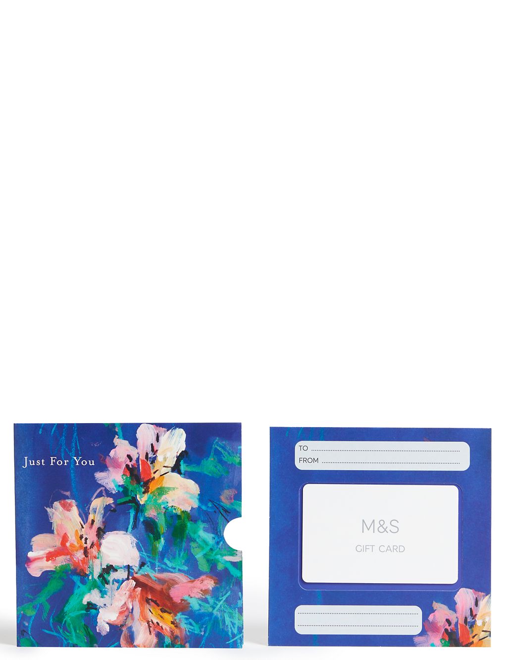Blue Floral Gift Card 1 of 4