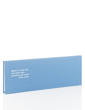 Blue Hardcover Desktop Notepad Image 2 of 3