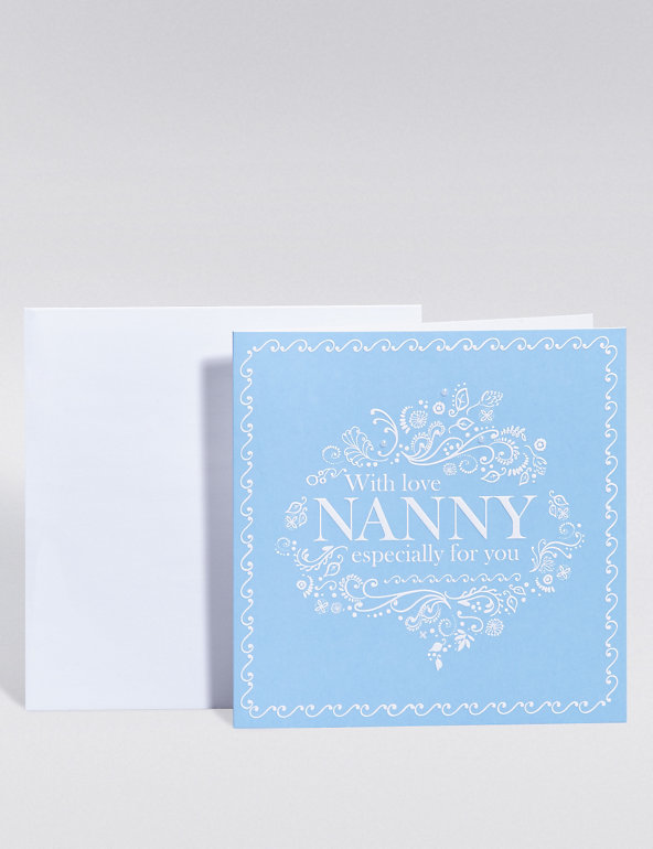 Blue Nanny Card Image 1 of 2