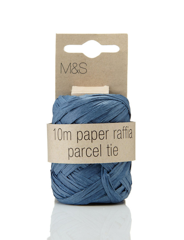 Blue Raffia Parcel Tie 10m Image 1 of 1