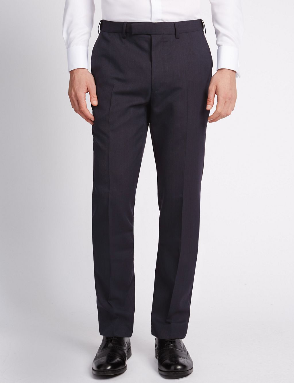 Blue Slim Fit Trousers 3 of 3