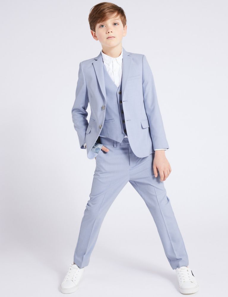 Blue Suit Trousers (3-16 Years) 1 of 4