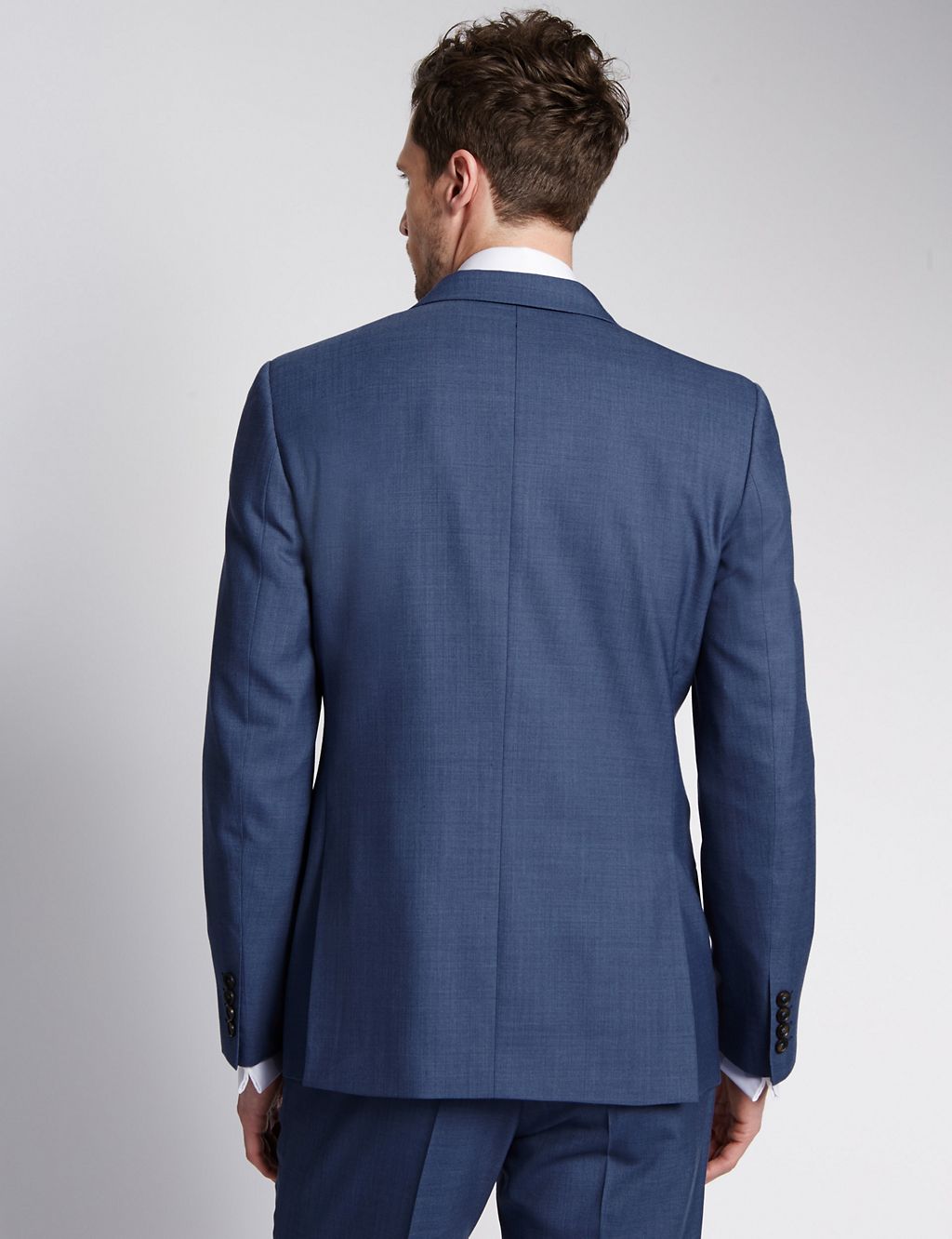 Blue Tailored Fit Jacket 6 of 7