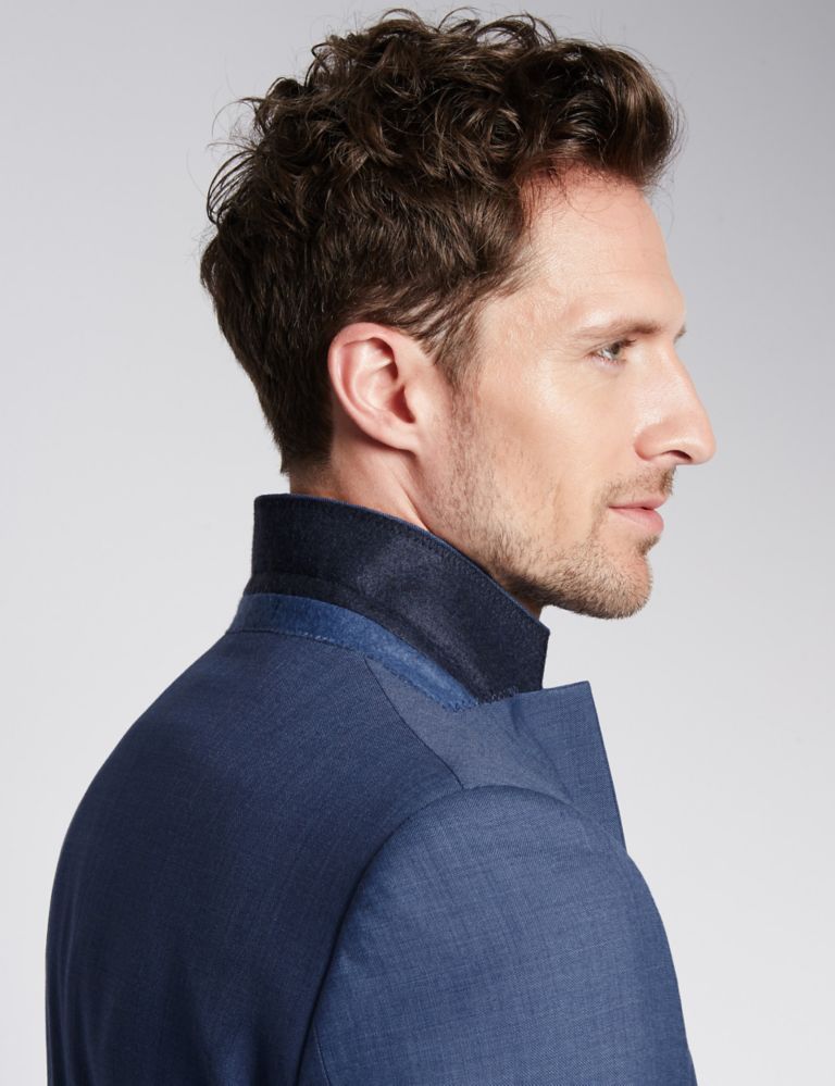 Blue Tailored Fit Jacket 5 of 7