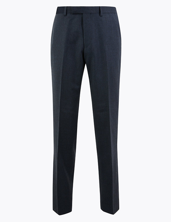 M&S SAVILE ROW INSPIRED  Textured Tailored Fit Wool Trousers PRP £99 