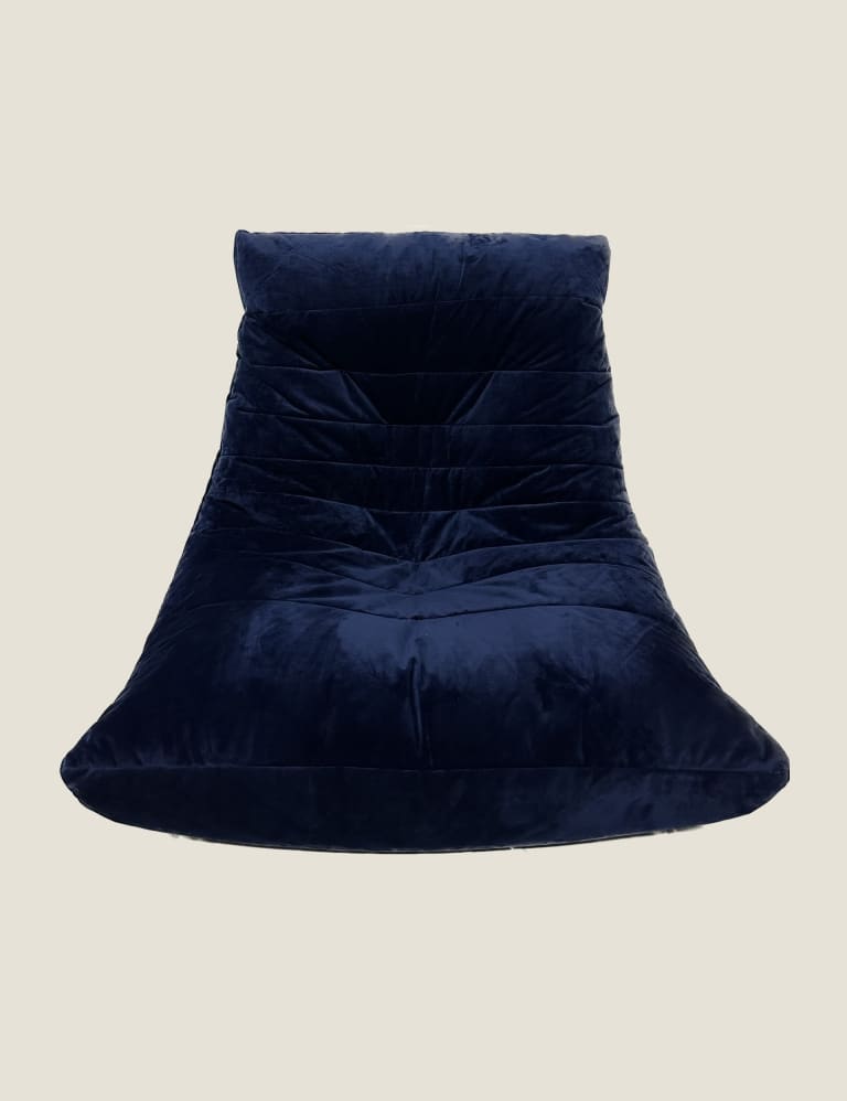Navy velvet new arrivals bean bag