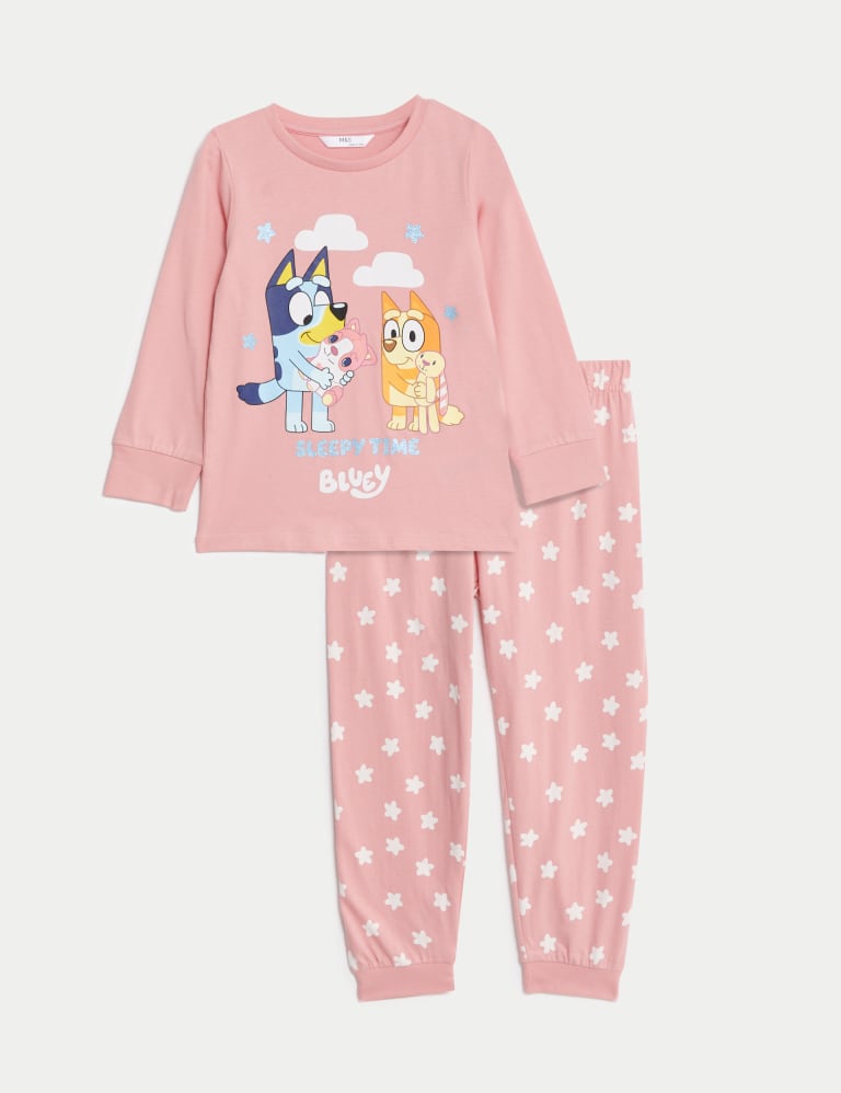 Pack De 2 Pyjamas Garçon Bluey - Manches Longues - 100% Polyester - Taille 2 à 10 Ans