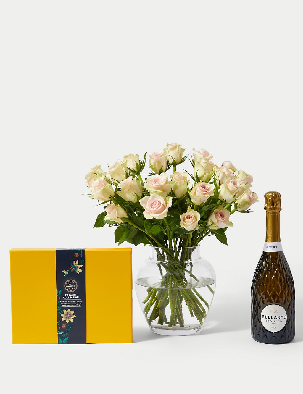 Blush Rose Abundance with Caramel Collection & Prosecco 2 of 6