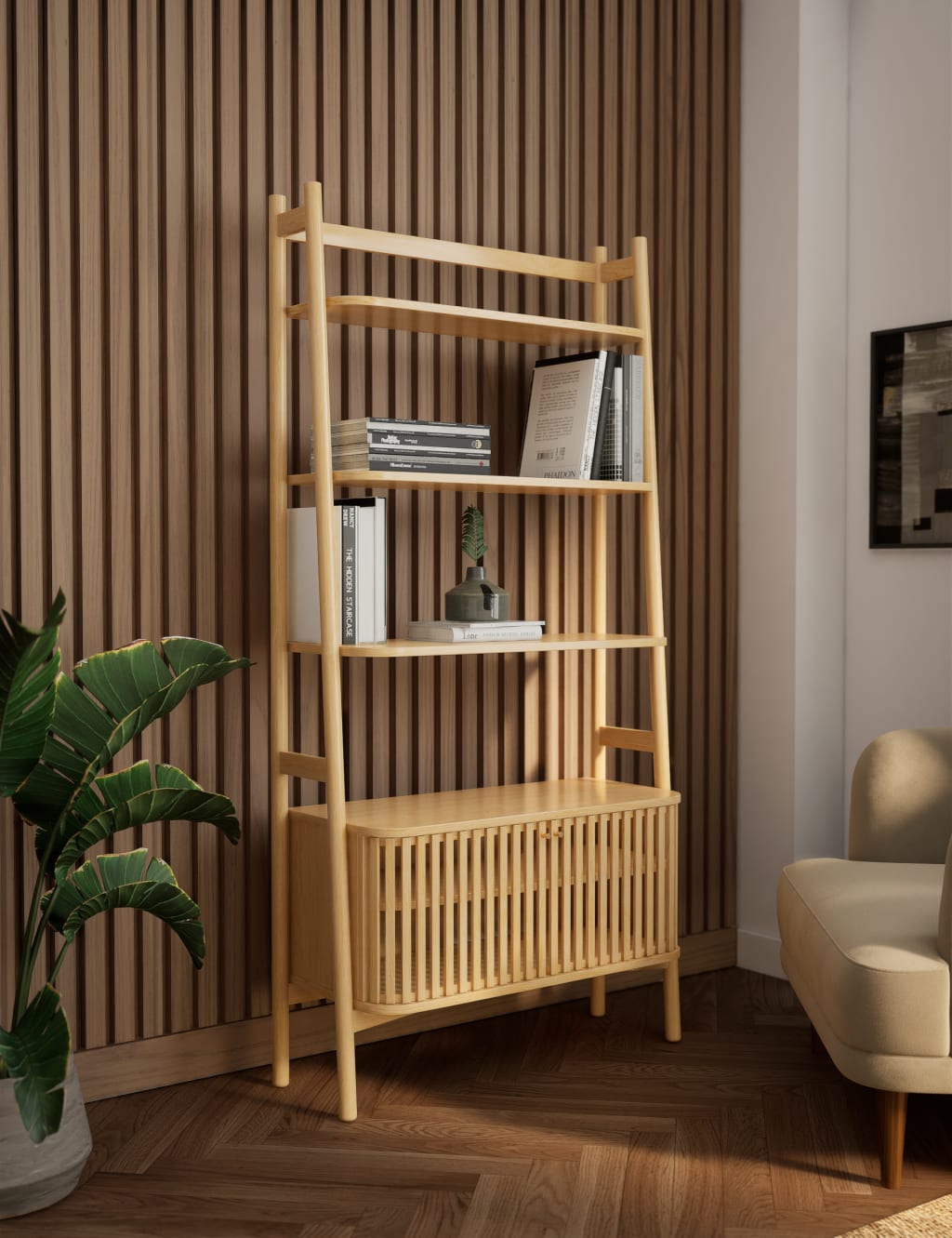 Boardwalk Ladder Bookcase | M&S