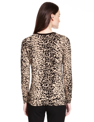 Cheetah on sale print cardigans