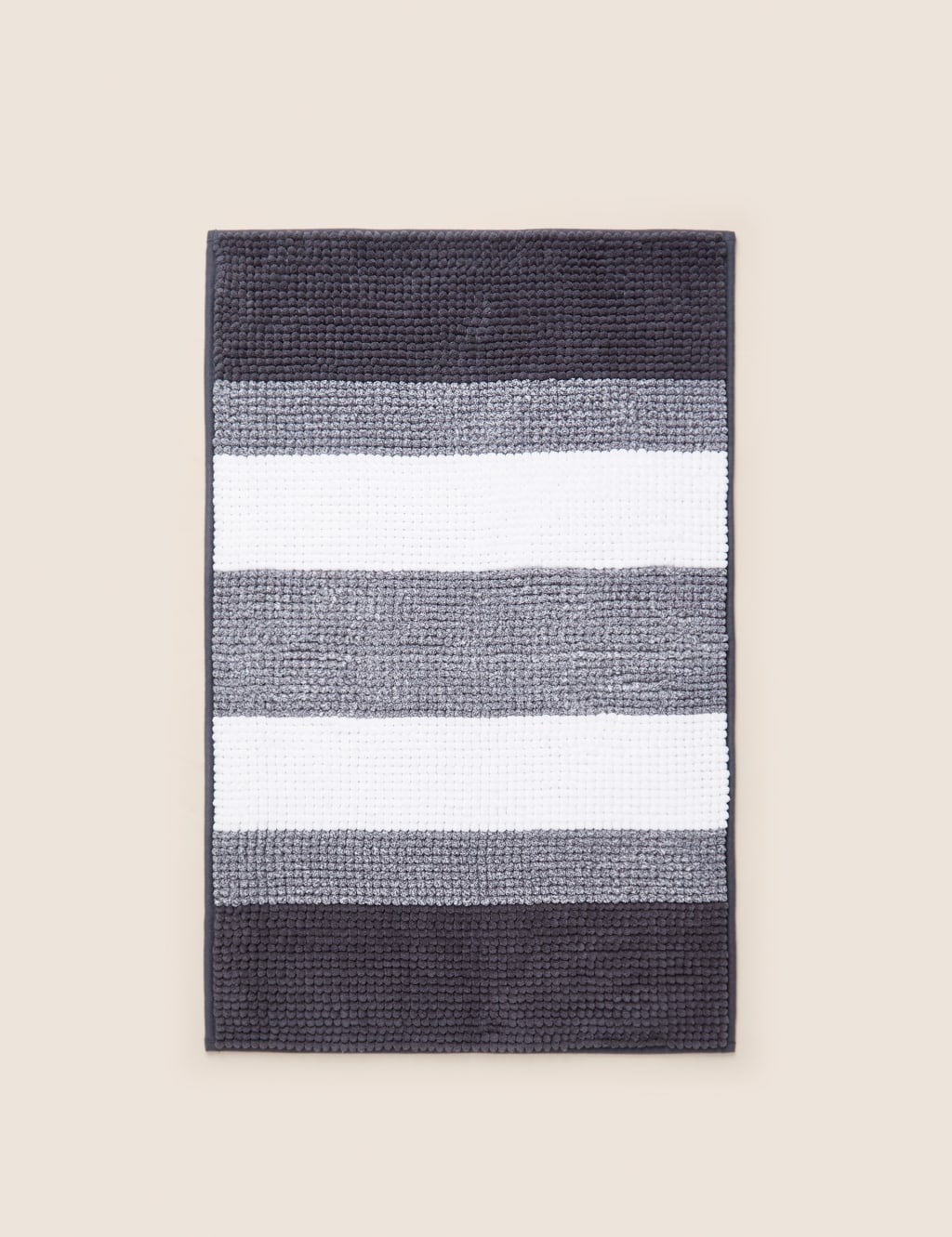 Bobble Striped Bath Mat M&S Collection M&S