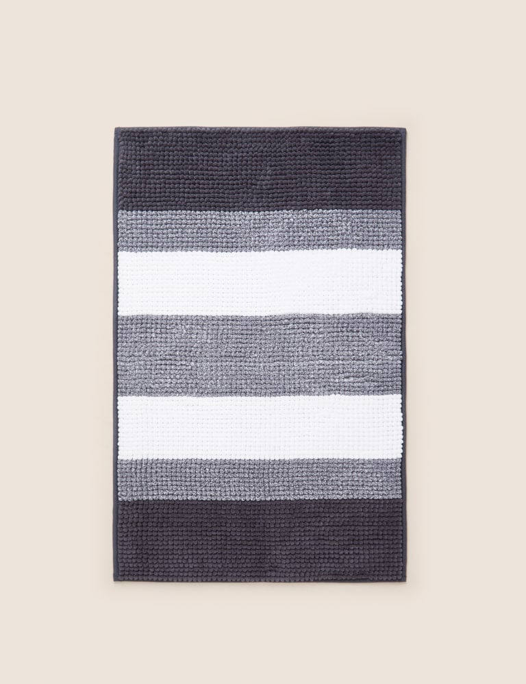 Bobble Striped Bath Mat 2 of 4