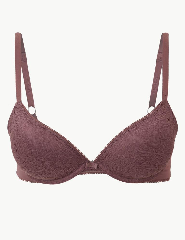 Body™ Lace Padded Push-up Plunge Bra A-E 2 of 4