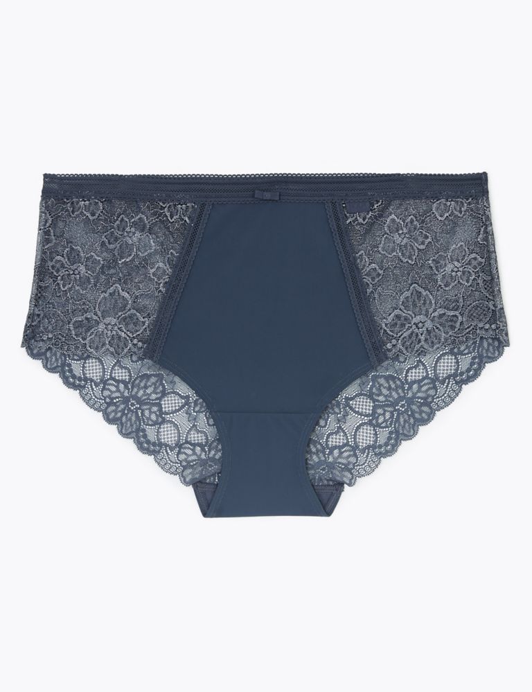 Body™ Lace Sparkle Midi Knickers, M&S Collection