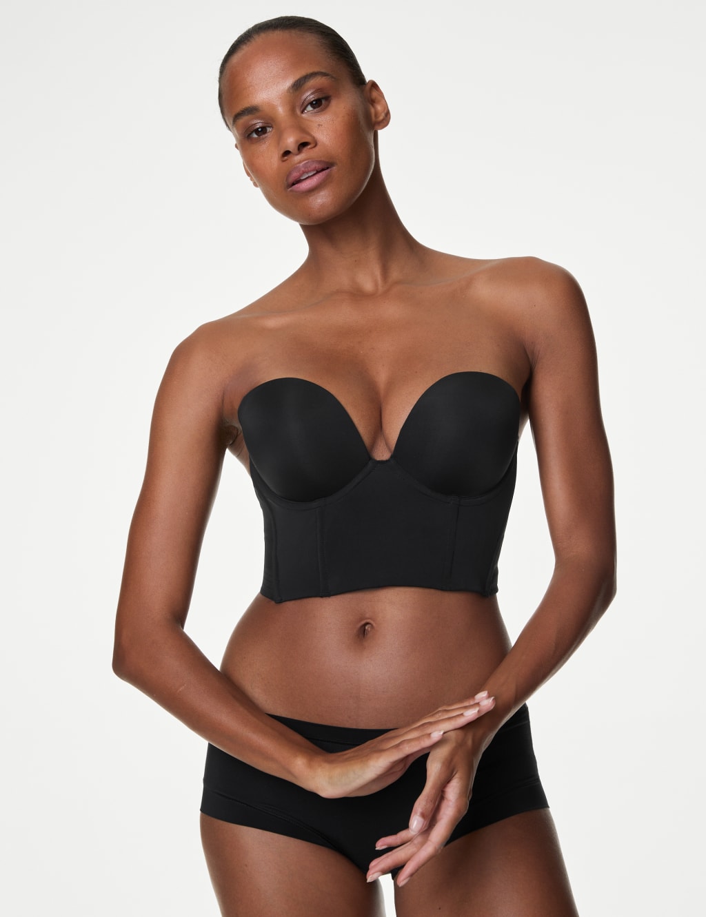 Longline Low Back Padded Strapless Bra A-DD, M&S Collection