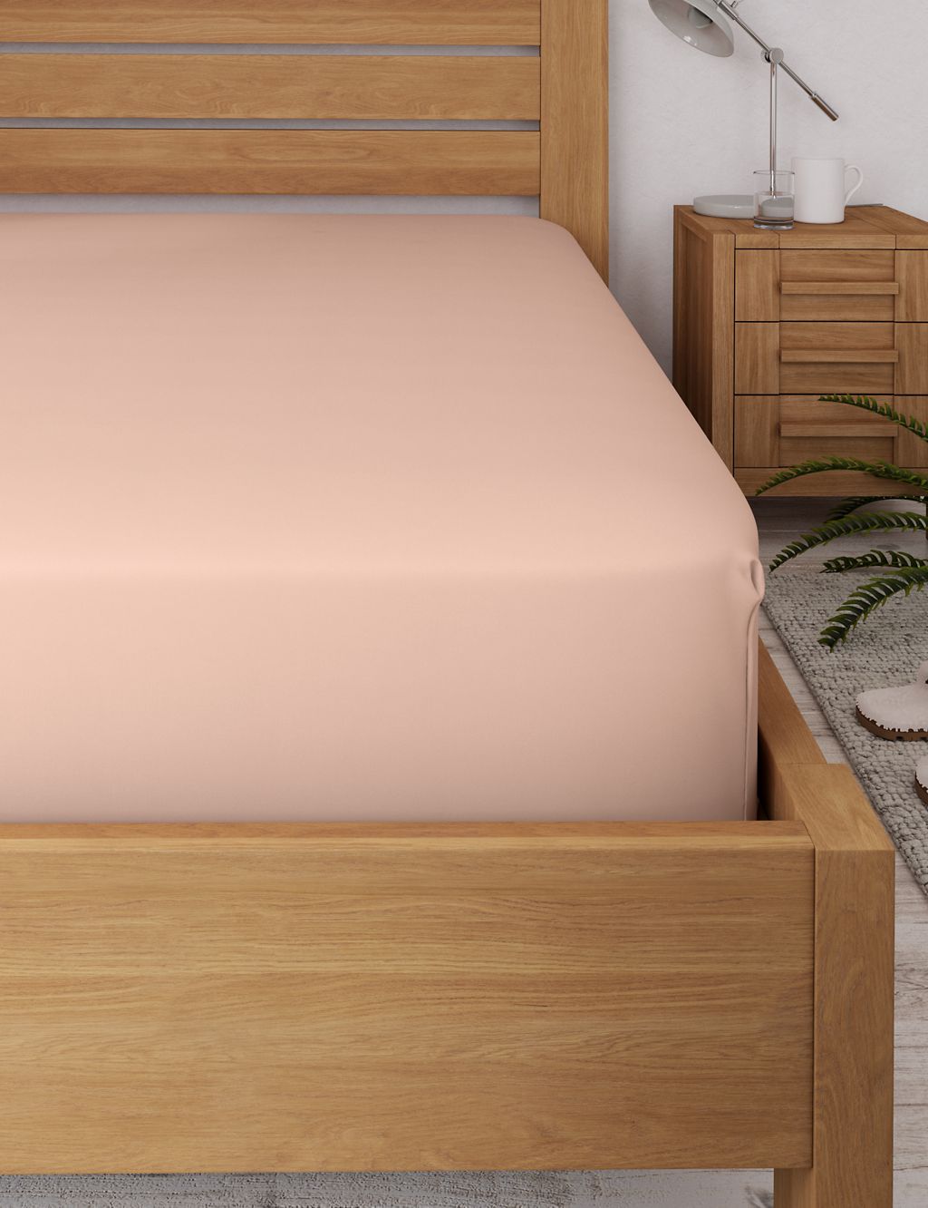 Body Sensor™ Pure Cotton Extra Deep Fitted Sheet 1 of 3