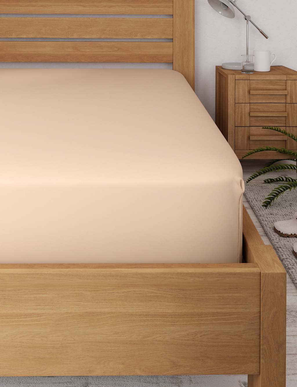 Body Sensor™ Pure Cotton Extra Deep Fitted Sheet 2 of 4