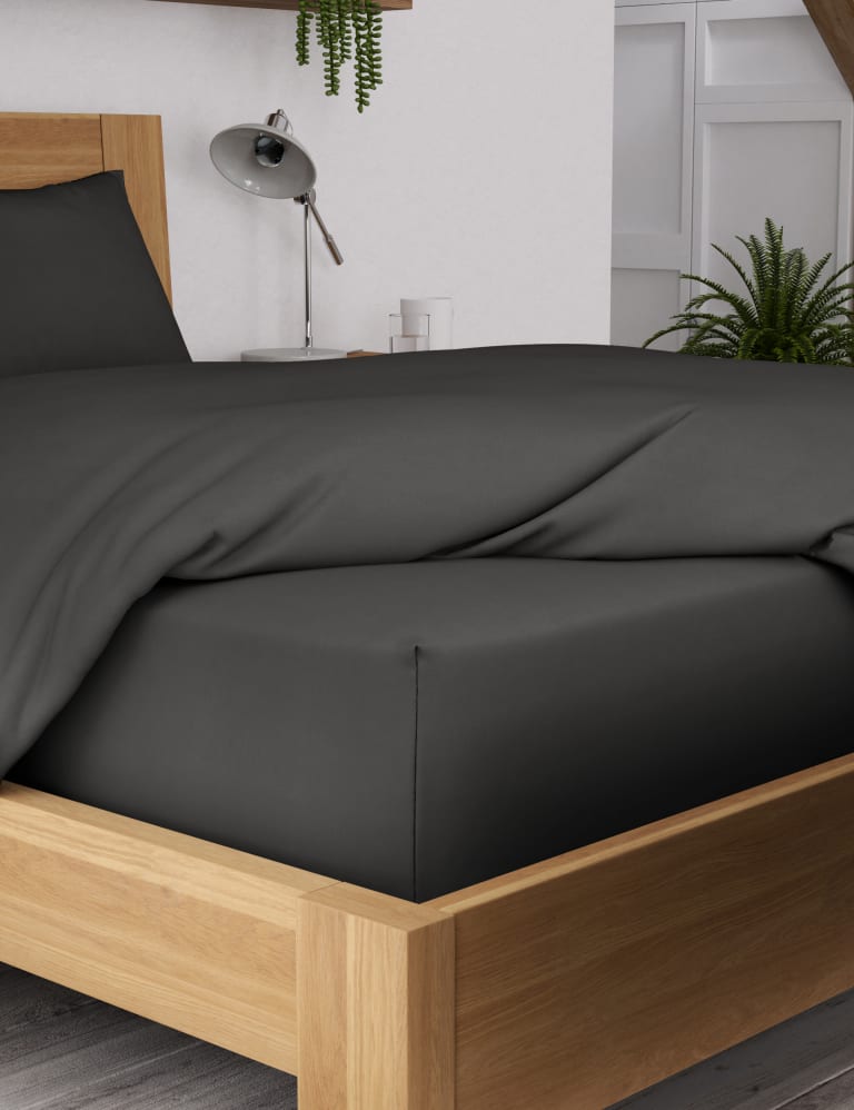 Body Sensor™ Pure Cotton Extra Deep Fitted Sheet Body Sensor™ M&S