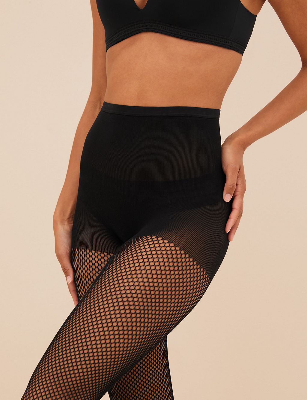 Body Shaping Fishnet Tights 2 of 4