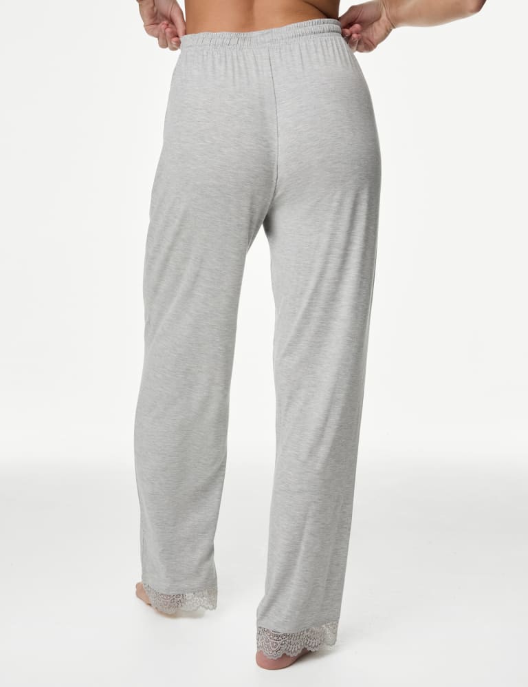 Body Soft™ Lace Trim Pyjama Bottoms 4 of 5