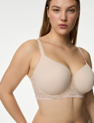 Follure Women Full Coverage T-Shirt Bra Solid Bras Wire Free One