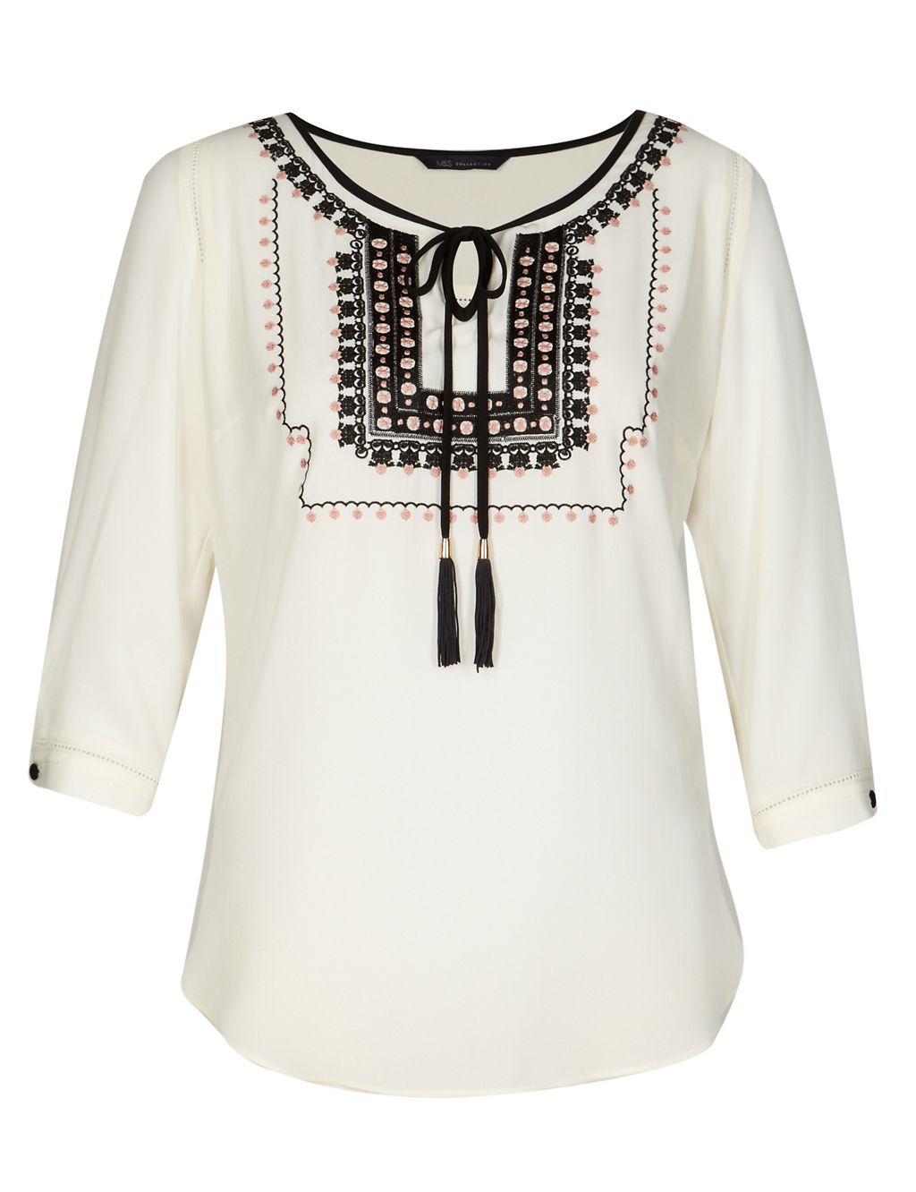 Boho Embroidered Blouse 4 of 6