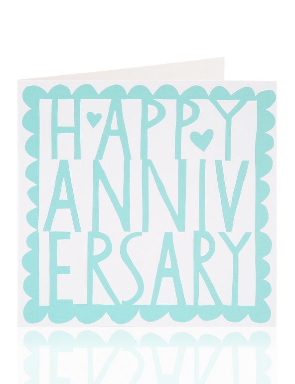 Bold Anniversary Greetings Card Image 1 of 1