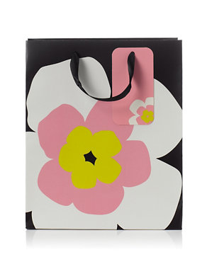 Bold Graphic Floral Medium Gift Bag Image 2 of 3