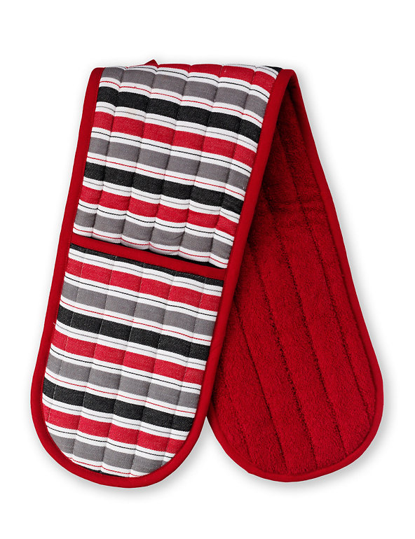 Bold Striped Double Oven Gloves Image 1 of 1